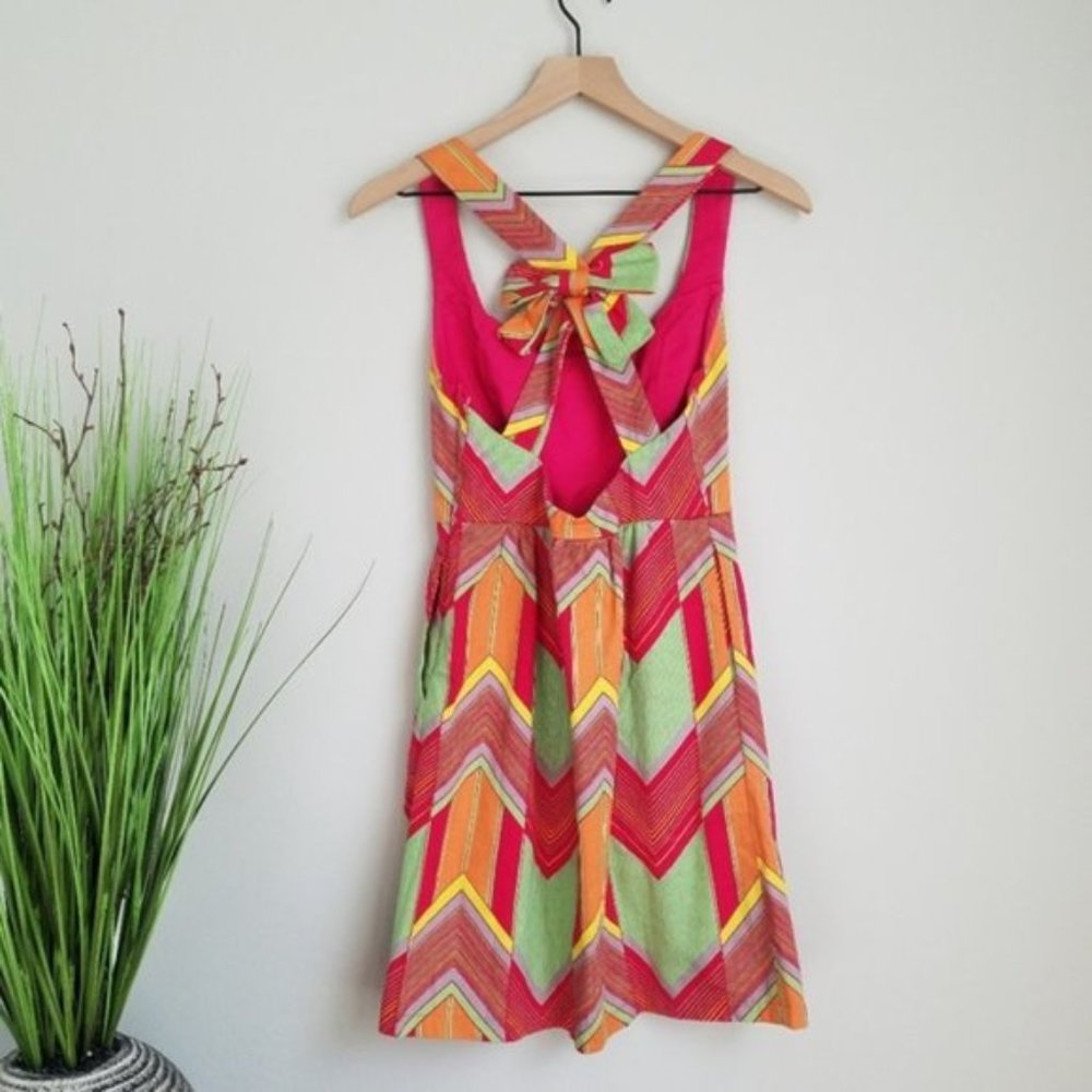 Judith March Colorful Chevron Dress - Picture 3 of 6